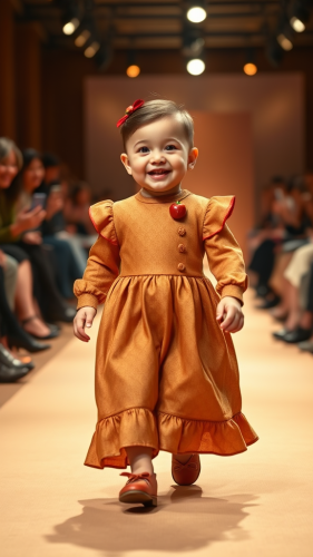 Baby in Apple Pie-Inspired Runway Fashion Show