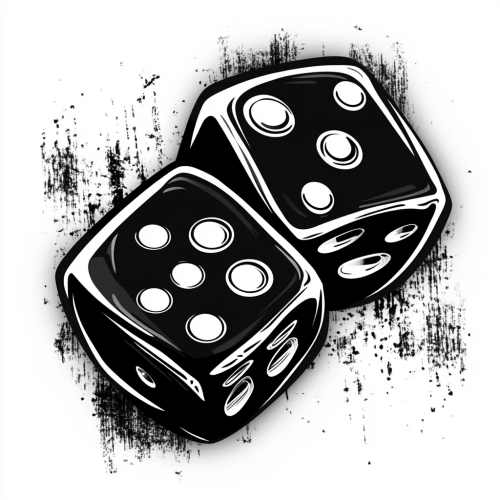 Black and white logo with electric rock elements.