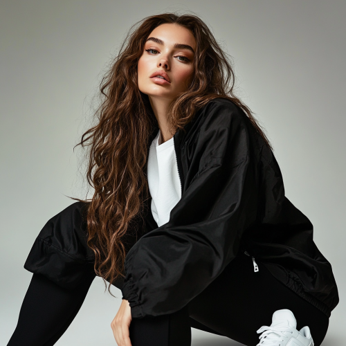 Brazilian Woman in Stylish Pose: A Fashion Portrait