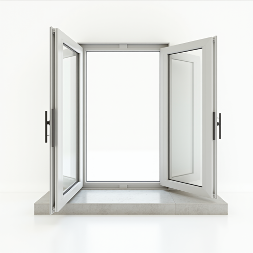 Bright modern home with open windows and elegant design.