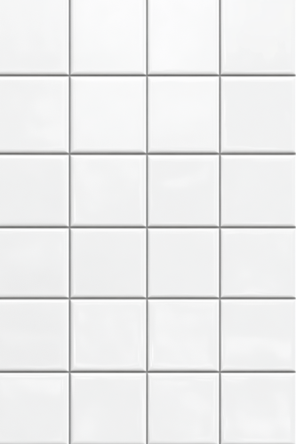 Bright white square tile wall background details focus