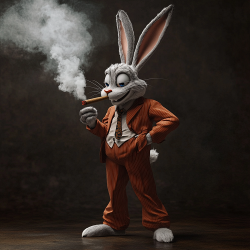 Bugs Bunny, the Gangster Nugget, in Action.