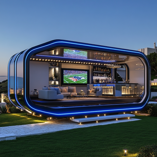 Camper pods with Dallas Cowboy theme, modern and spacious Camper pods with Dallas Cowboy theme, modern and spacious