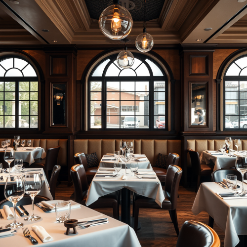 Capturing exquisite dishes in elegant restaurant setting.