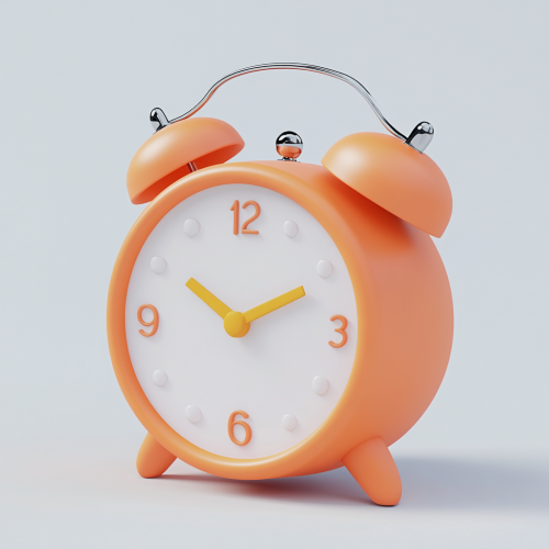 Cartoon Alarm Clock in High Quality 3D Render