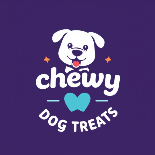Chewy's Dog Treats Petstore Logo with Modern Design.