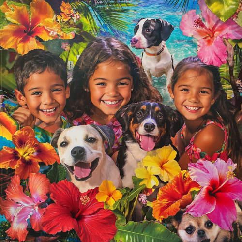 Children, Pets, Flowers: Joyful Hawaii Vacation