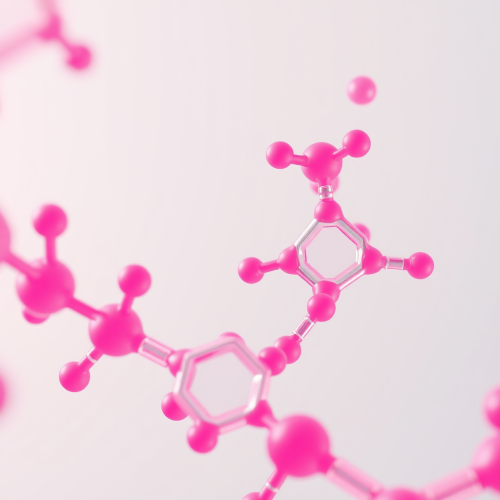 Close-Up of Pink Glycolic Acid Molecules Close-Up of Pink Glycolic Acid Molecules