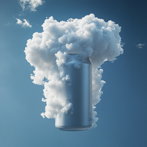 Cloud shaped like soda can, fluffy and light. Cloud shaped like soda can, fluffy and light.