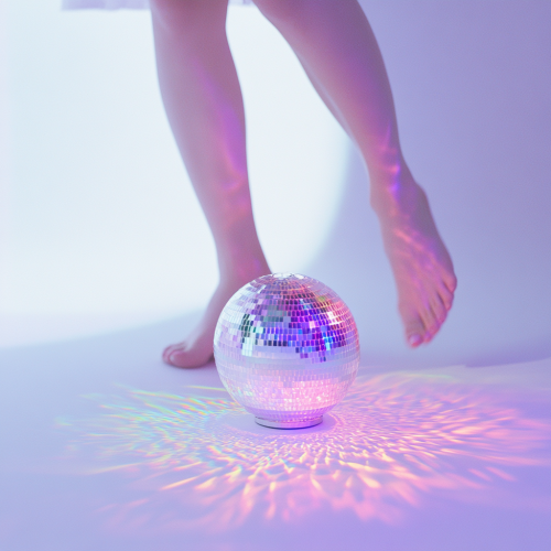 Colorful disco ball