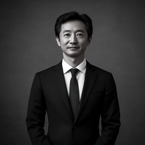 Confident Chinese man in business attire portrait