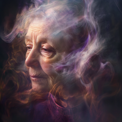 Confused person's surreal dream in gentle lighting