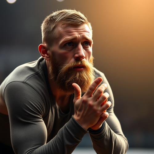 Conor McGregor Pleading on His Knees