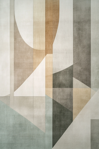 Contemporary Abstract Art with Geometric Shapes and Earth Tones Contemporary Abstract Art with Geometric Shapes and Earth Tones