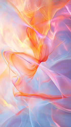 Contrast between existing and living in vibrant abstract design.