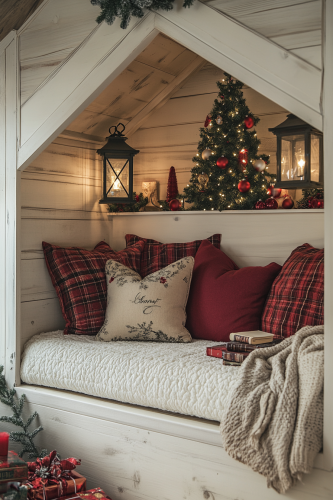 Cozy Nostalgic Christmas Storytelling Nook