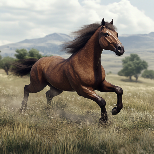 Create image of horse like Ford Mustang logo. Create image of horse like Ford Mustang logo.