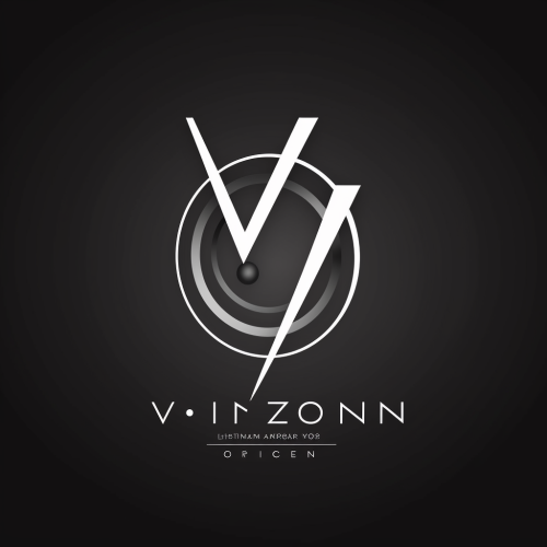 Create logo for 'Vizion Music' with futuristic design.