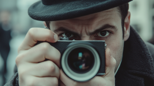 Creepy Male Photographer in 1967 London Streets.