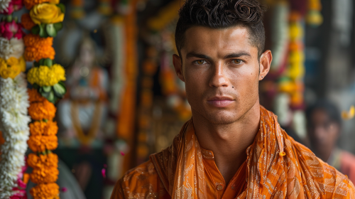 Cristiano Ronaldo in India Ganesh Chaturthi Festival Cristiano Ronaldo in India Ganesh Chaturthi Festival