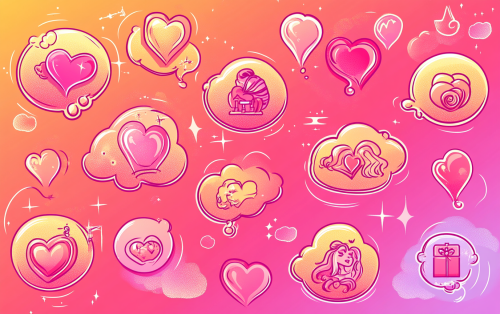 Cute Pop Art Dream Bubbles in Pink