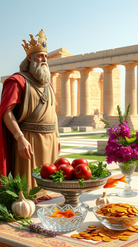 Cyrus the Great by Persian Haft Sin Table