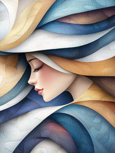 Dee Nickerson style masterpiece, beautiful woman in tenderness.