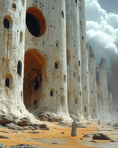 Desert Towers of Haumea at Sunrise, Maximalist HDR Unreal Engine