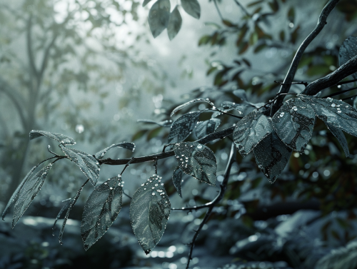 Detailed Winter Forest Morning: Hyper Realistic Photography