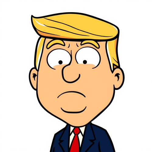 Donald Trump as a family guy head icon Donald Trump as a family guy head icon