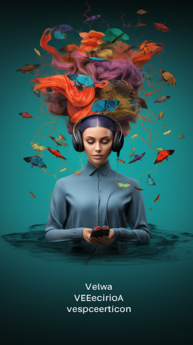 Dr. Vera audio training and meditations advertising poster.