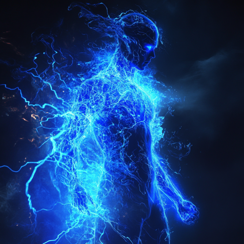 Dynamic energy surges with bold color contrasts. Dynamic energy surges with bold color contrasts.