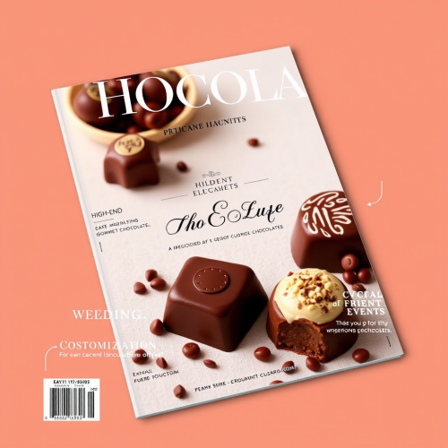 Elegant Artisanal Chocolate Brand Magazine Cover
