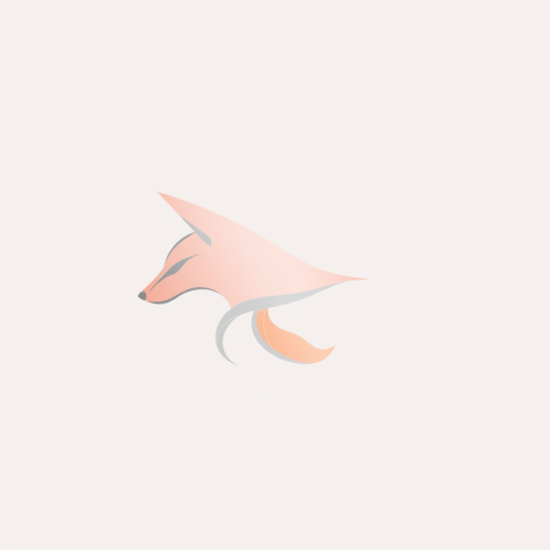 Elegant Feminine Geometric Fox Logo Design