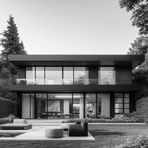 Elegant North Vancouver Home in Black and White