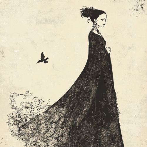 Elegant Woman in Traditional Eastern Dress