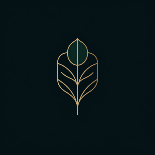 Elegant logo symbolizing growth and guidance for business