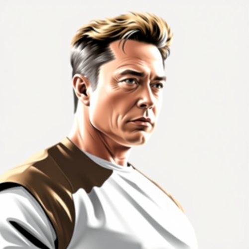 Elon Musk as a Stylish DBZ Character Elon Musk as a Stylish DBZ Character