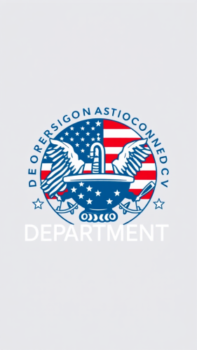 Elon Musk in American flag kitchen sink logo.