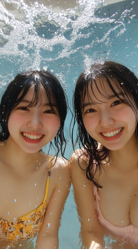 Enchanted forest with flying fairies and elegant pond