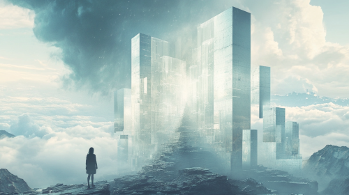 Exciting Future: Person Building Modern Kingdom Realm Exciting Future: Person Building Modern Kingdom Realm