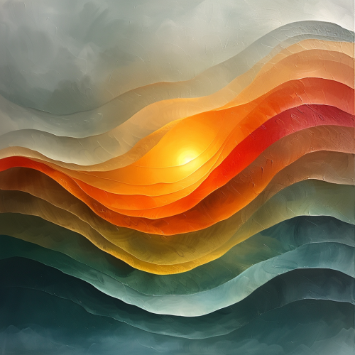 Expanding light illuminates organic forms in cinematic setting