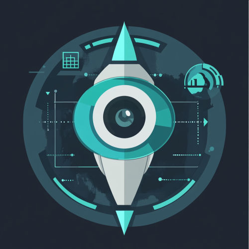 Eye, globe, shield, rocket symbolize Production Preview Application.