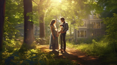 Family Envisions Future Home in Serene Forest