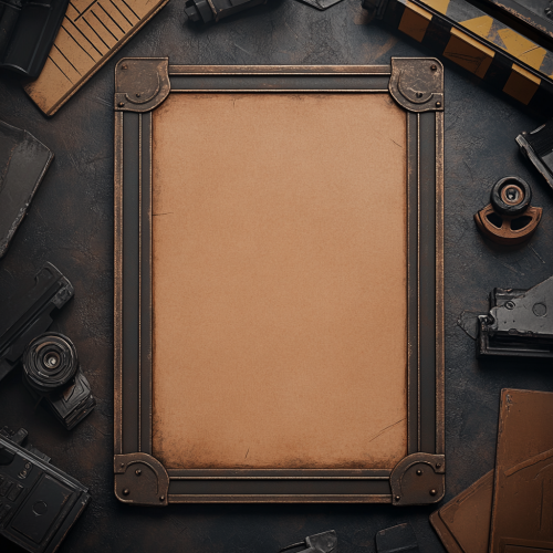 Film-themed Card Frame for Dynamic Game Design