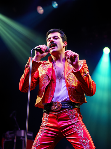 Freddy Mercury Performing Bohemian Rhapsody