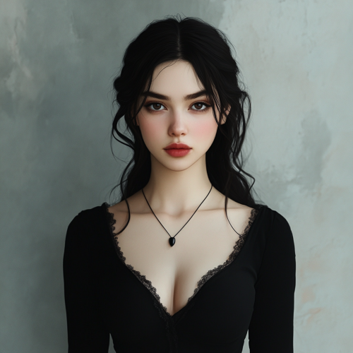 Full body image of a pretty girl