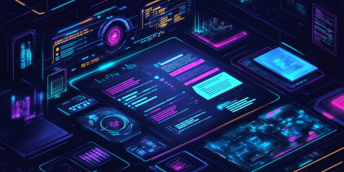 Futuristic Resume with Python, Java, JavaScript highlighted Futuristic Resume with Python, Java, JavaScript highlighted