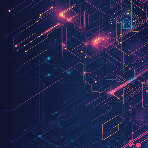 Futuristic blockchain 18x24 banner design with sleek layout.