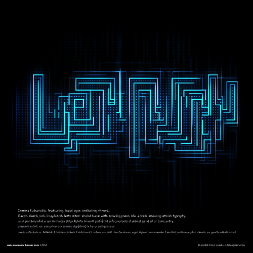 Futuristic cyber logo with metallic finish and neon accents. Futuristic cyber logo with metallic finish and neon accents.